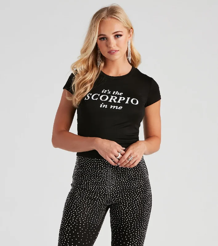 Scorpio Season Graphic Crop Tee