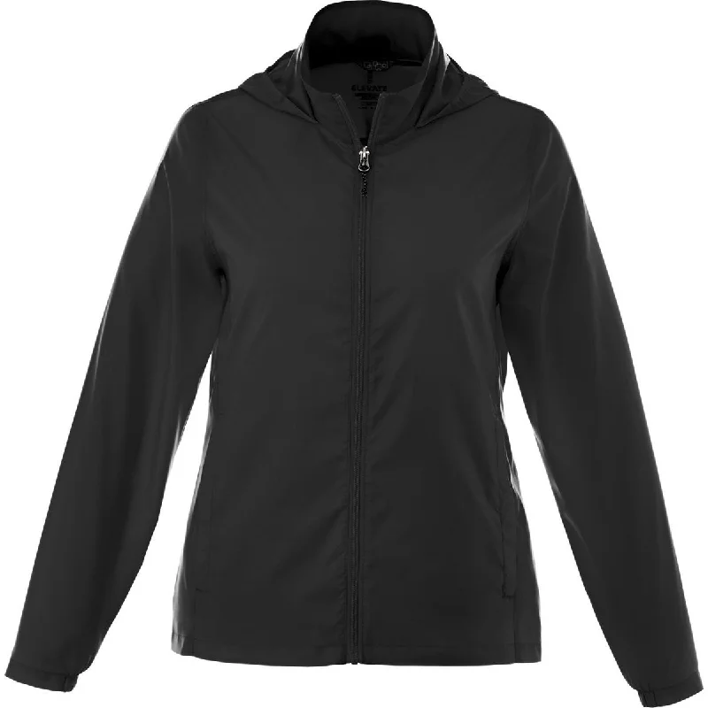 Elevate Women's Black Darien Packable Jacket