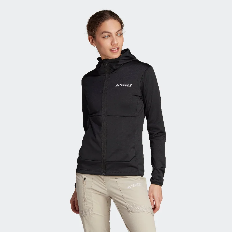 Women's adidas TERREX XPERIOR LIGHT FLEECE HOODED JACKET