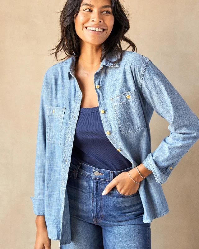 Women's Chambray Utility Shirt