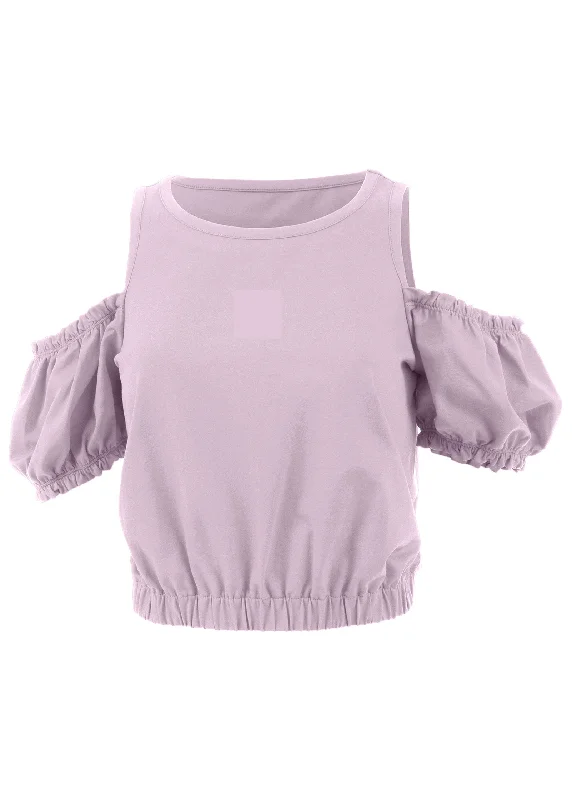 Cold shoulder top - Lilac