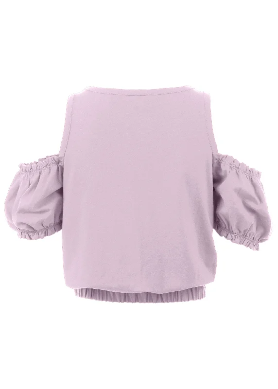 Cold shoulder top - Lilac