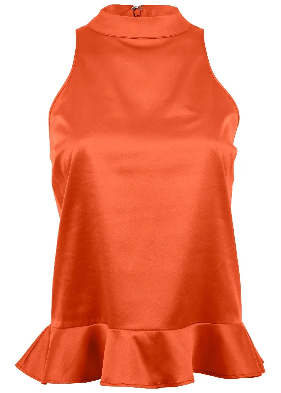 Peplum top - Orange