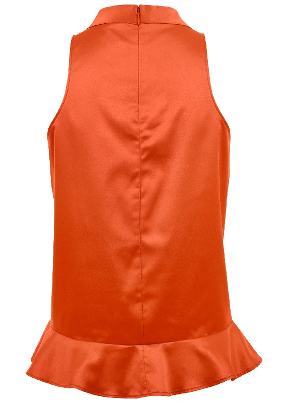 Peplum top - Orange